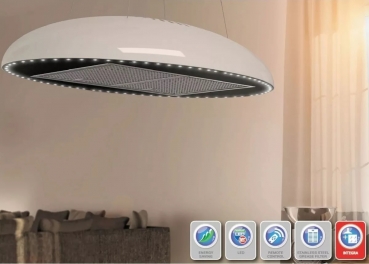 Airforce Eclipse Inselhaube Polymer Pearl White 90 x 56 cm